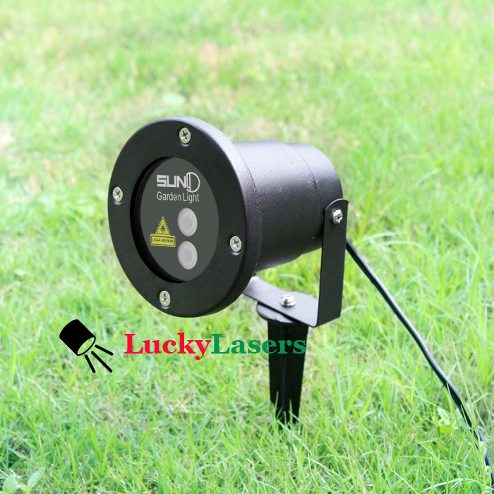 635nm/532nm 20 Patterns Laser Lawn Lamp Outdoor Waterproof Lights